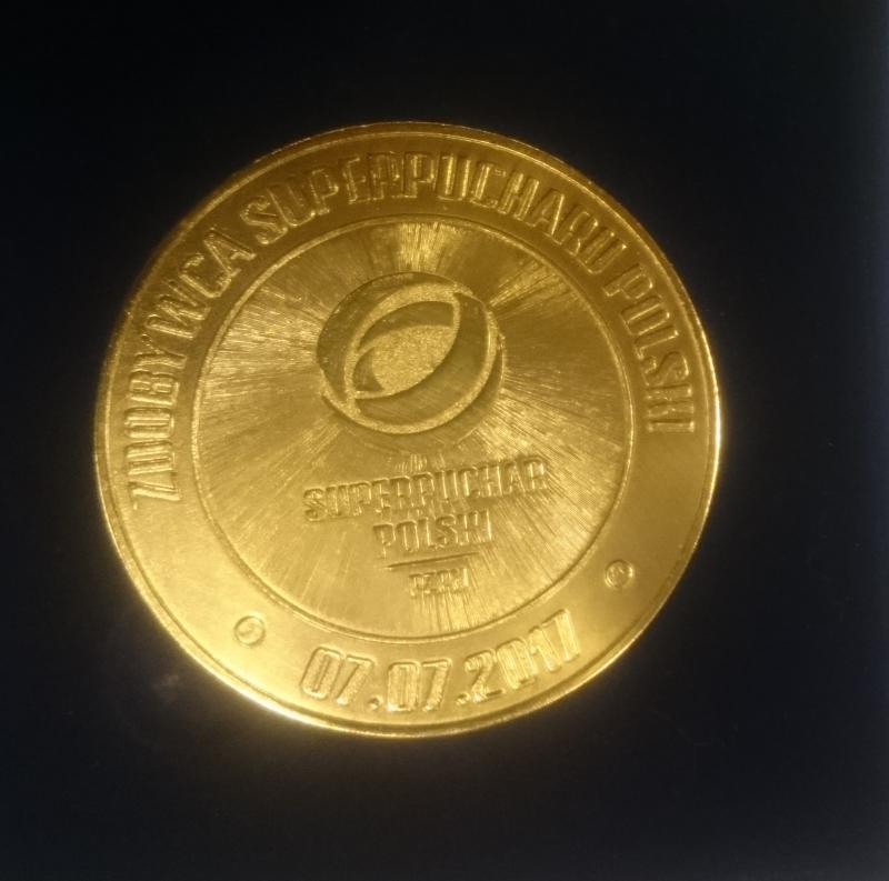 Ostatnie godziny! Wylicytuj złoty medal za Superpuchar Polski 2017